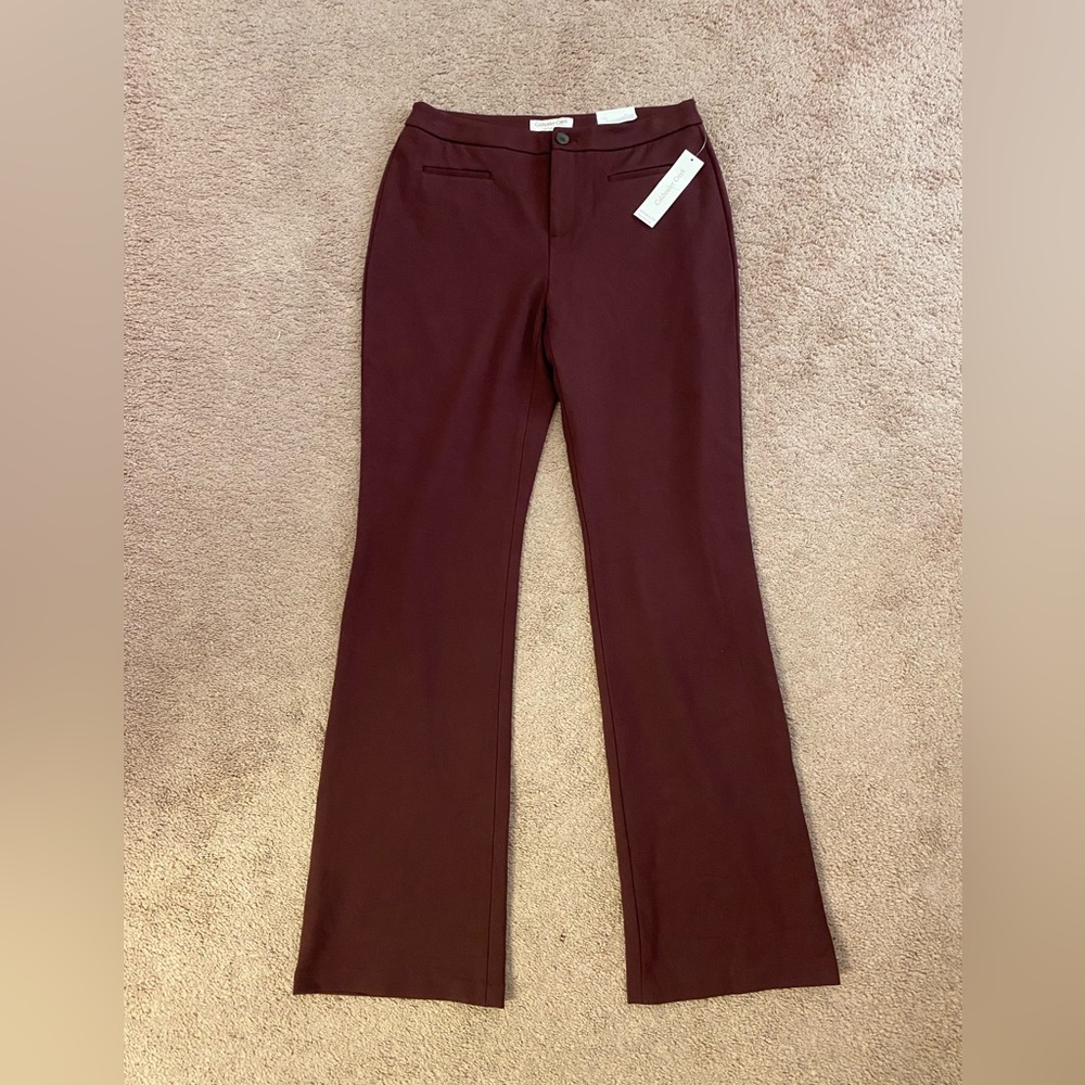 Burgundy Flare Pants